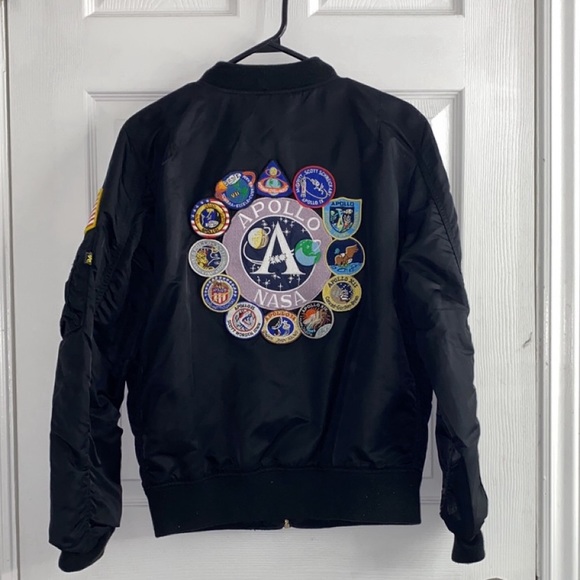 Apollo MA-1 Flight Jacket / Apollo Bomber / ALPHA industries Apollo Jacket - Picture 2 of 2